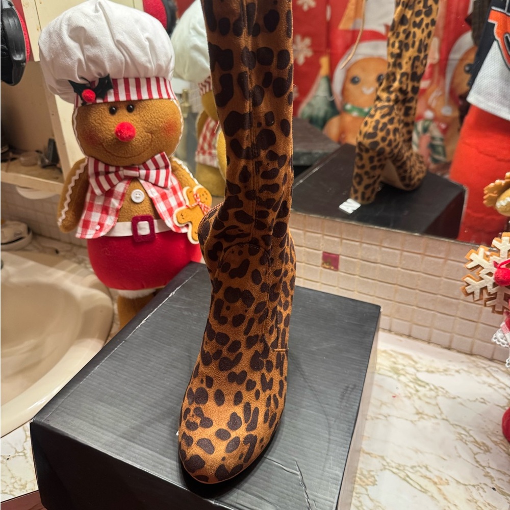 Fashion Nova Leopard Print Boots